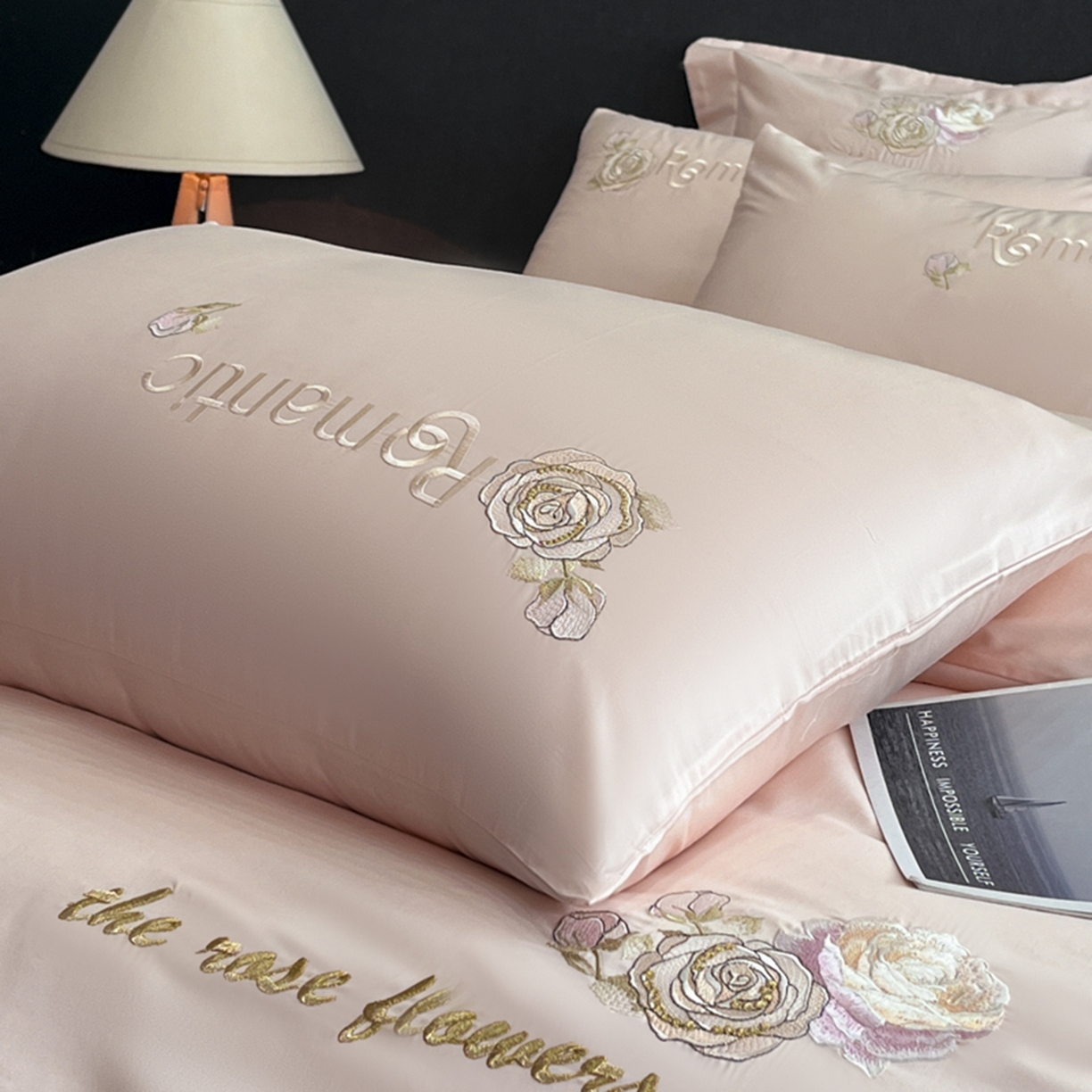 91家纺网 家纺一手货源 找家纺 （总）博纳家纺 2025新款纯棉绣花四件套-繁花似梦