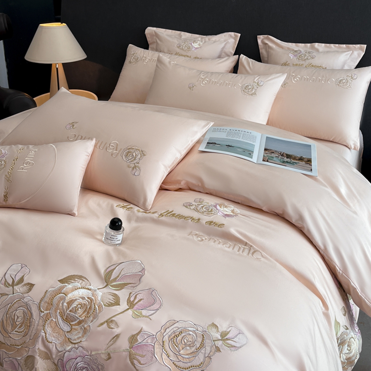 91家纺网 家纺一手货源 找家纺 （总）博纳家纺 2025新款纯棉绣花四件套-繁花似梦