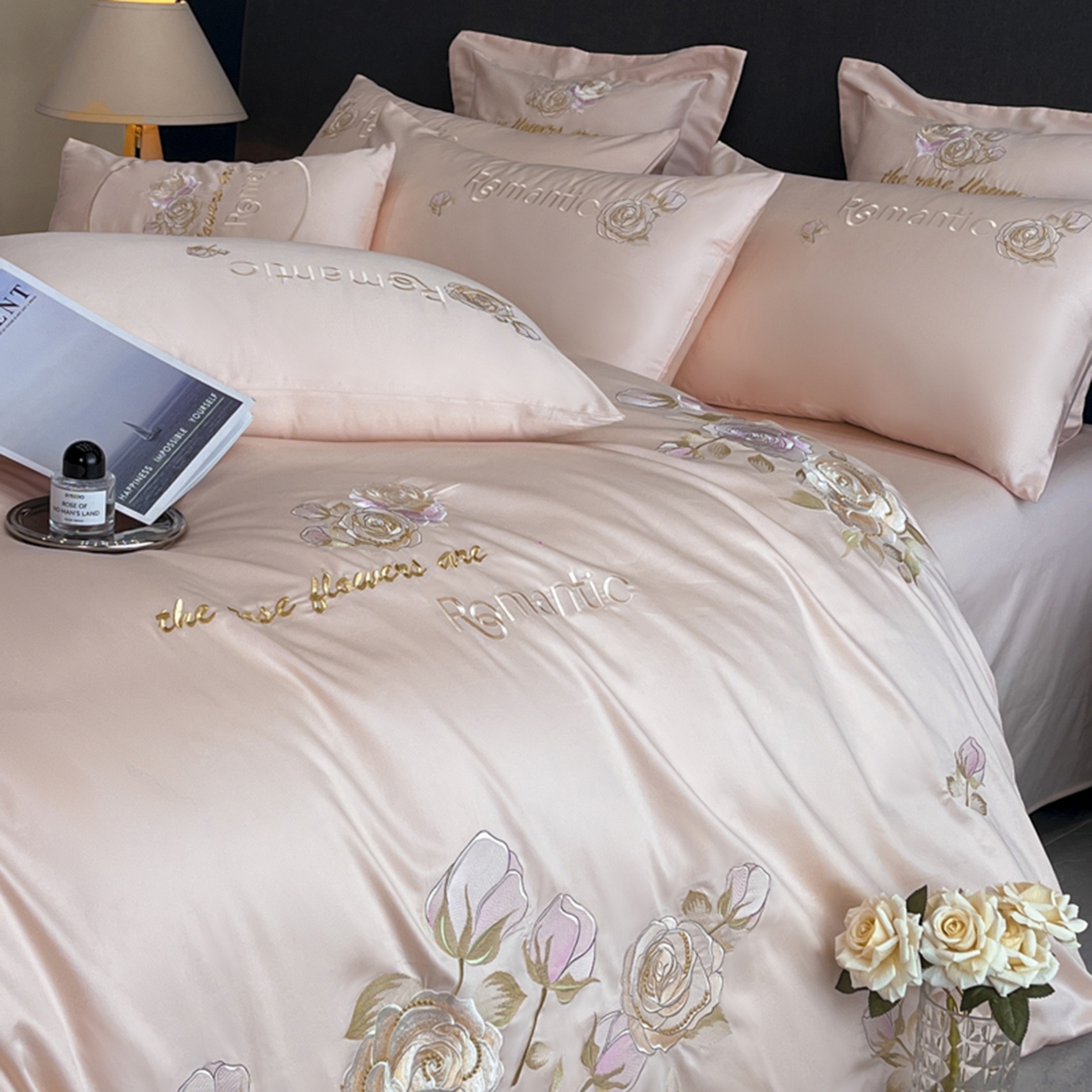 91家纺网 家纺一手货源 找家纺 （总）博纳家纺 2025新款纯棉绣花四件套-繁花似梦