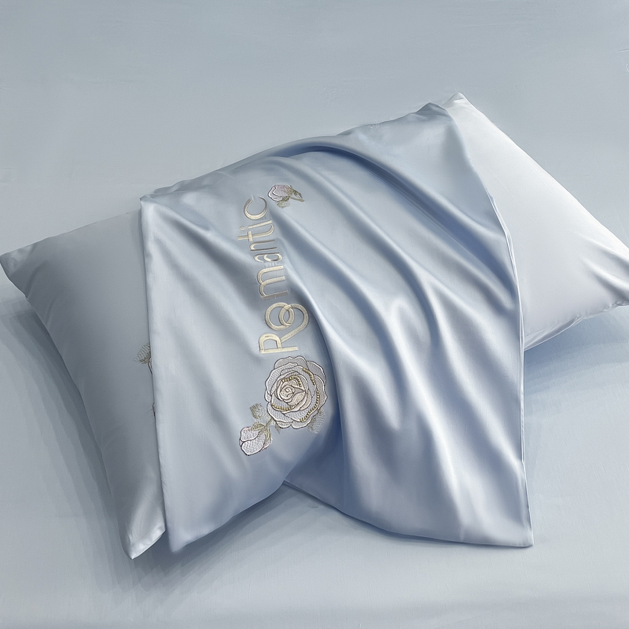 91家纺网 家纺一手货源 找家纺 博纳家纺 2025新款纯棉绣花四件套-繁花似梦 繁花似梦-天蓝