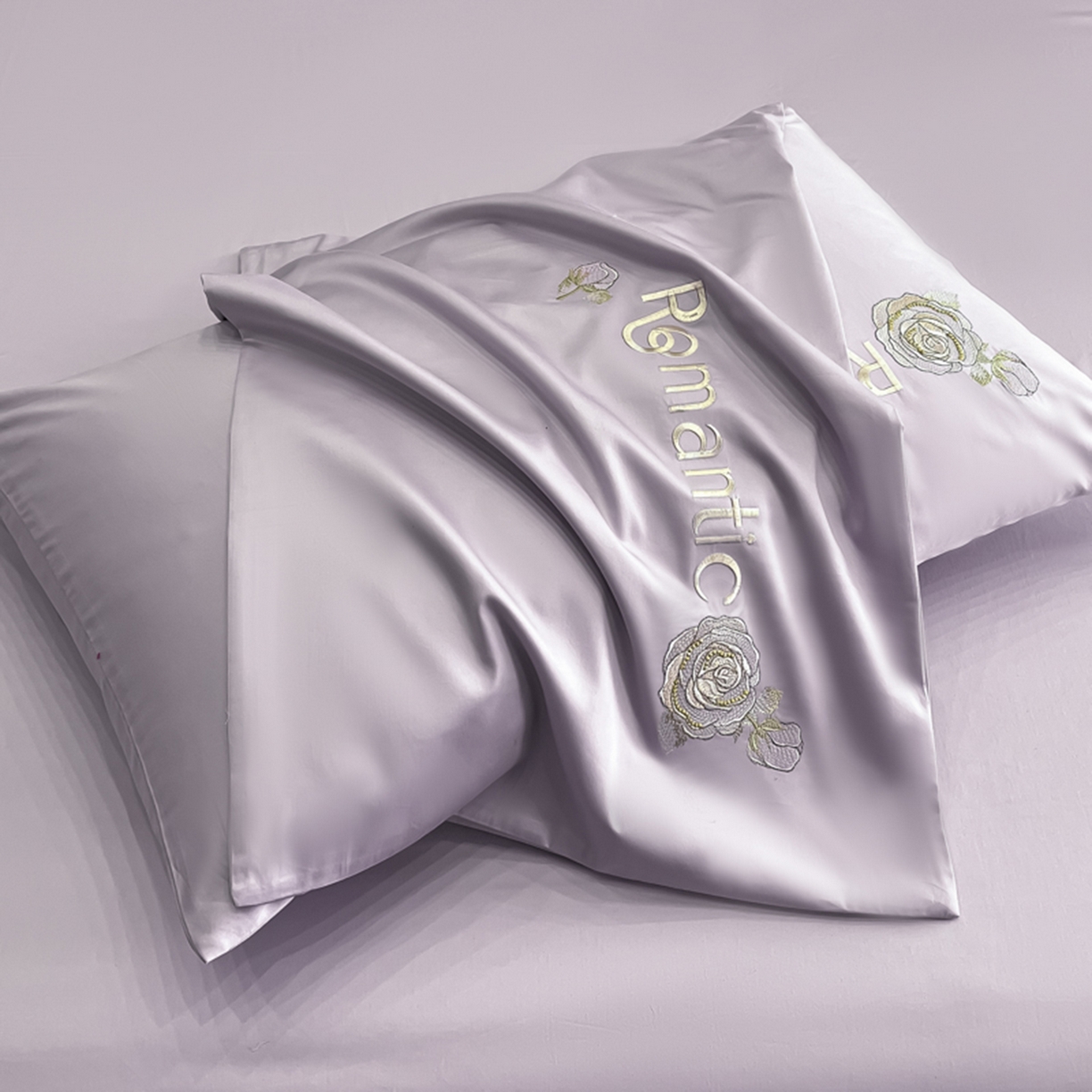 91家纺网 家纺一手货源 找家纺 博纳家纺 2025新款纯棉绣花四件套-繁花似梦 繁花似梦-香芋紫