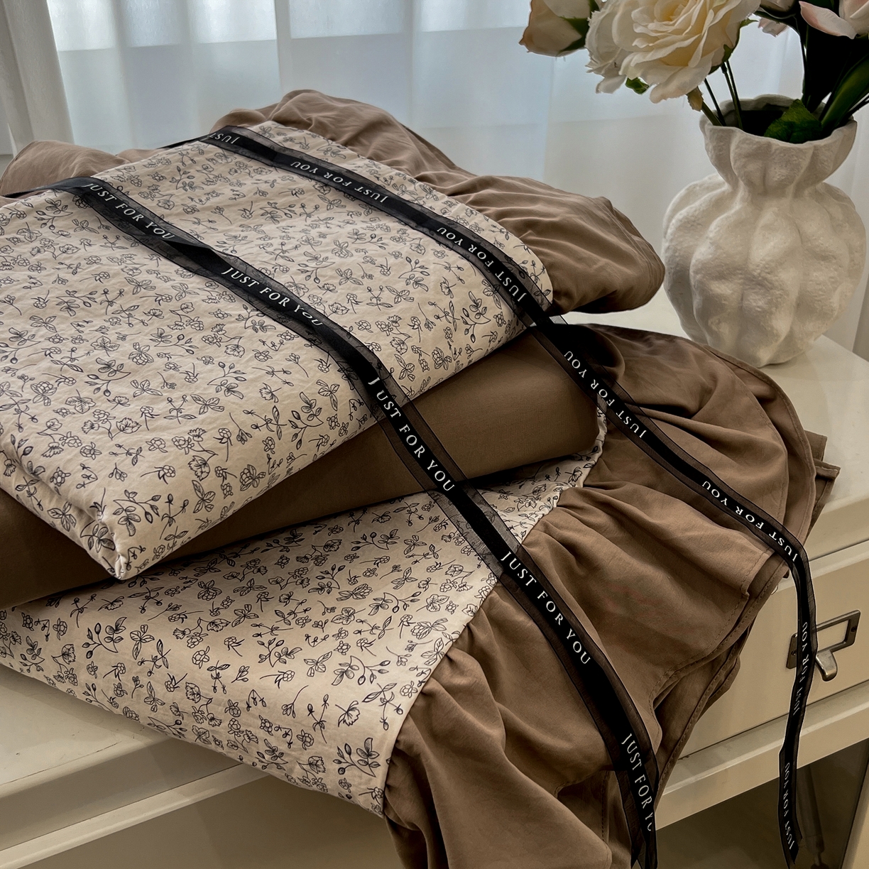 91家纺网 家纺一手货源 找家纺 豫见家纺 2025新款云感棉花边四件套 赫拉