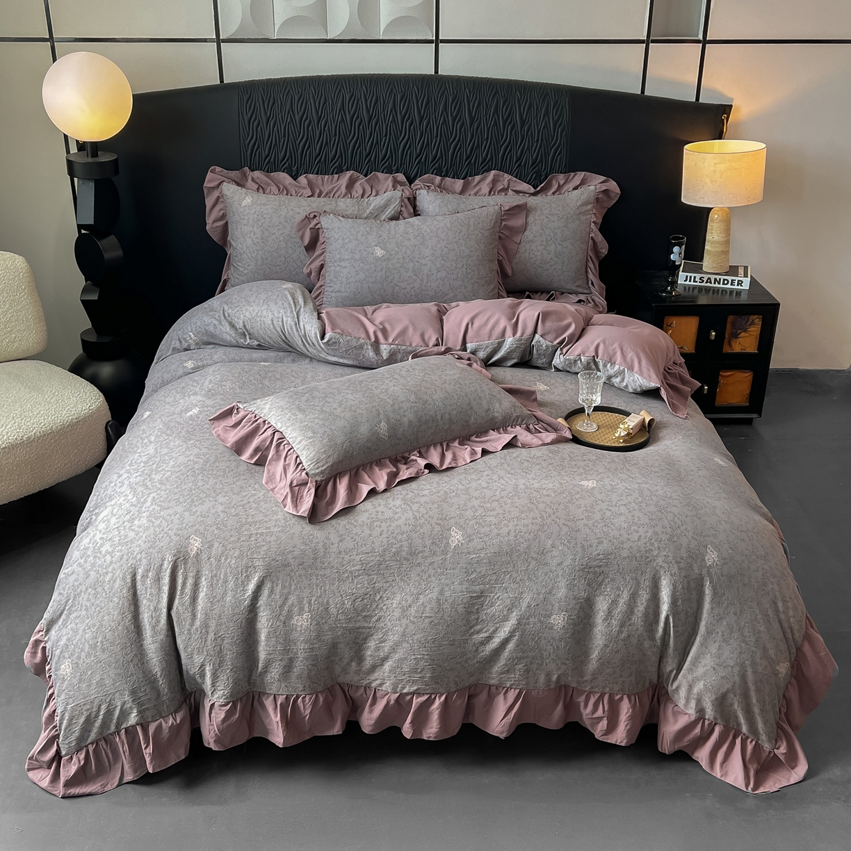 91家纺网 家纺一手货源 找家纺 （总）豫见家纺 2025新款云感棉花边四件套