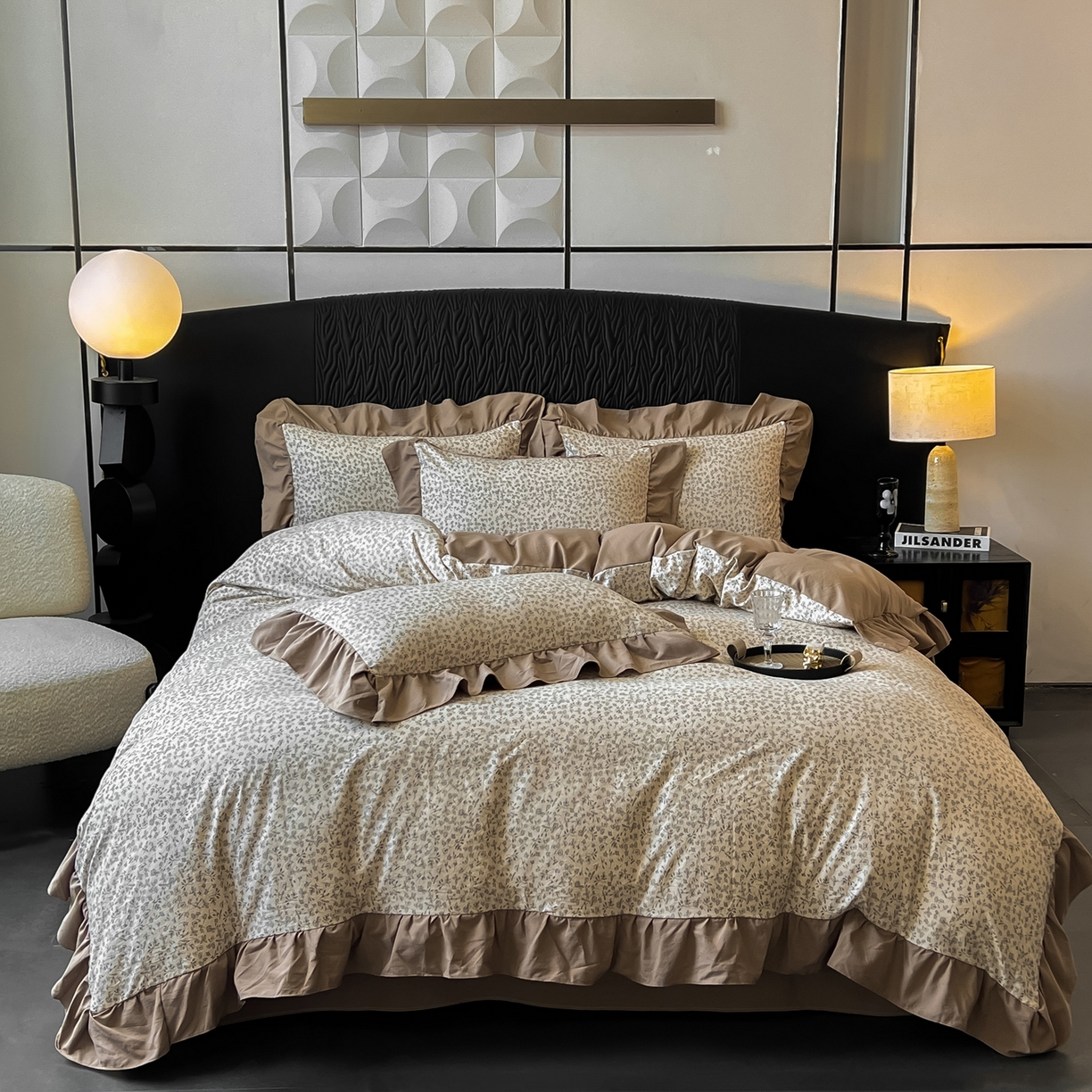 91家纺网 家纺一手货源 找家纺 （总）豫见家纺 2025新款高克重牛奶绒夹棉床盖四件套