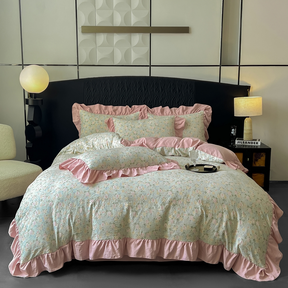 91家纺网 家纺一手货源 找家纺 （总）豫见家纺 2025新款云感棉花边四件套