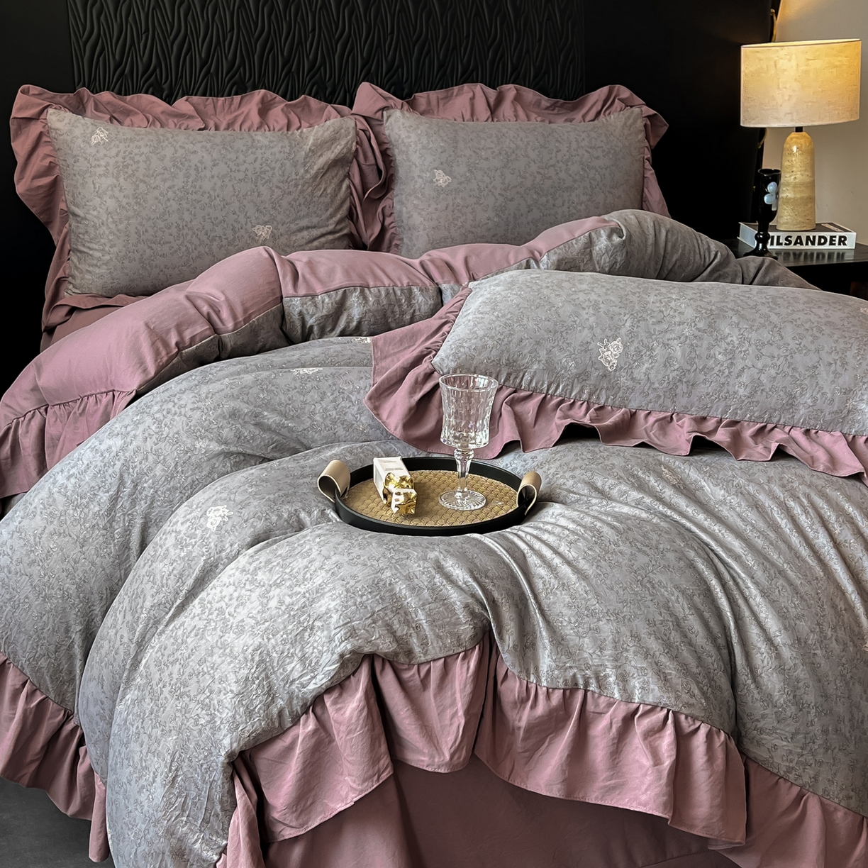 91家纺网 家纺一手货源 找家纺 （总）豫见家纺 2025新款云感棉花边四件套