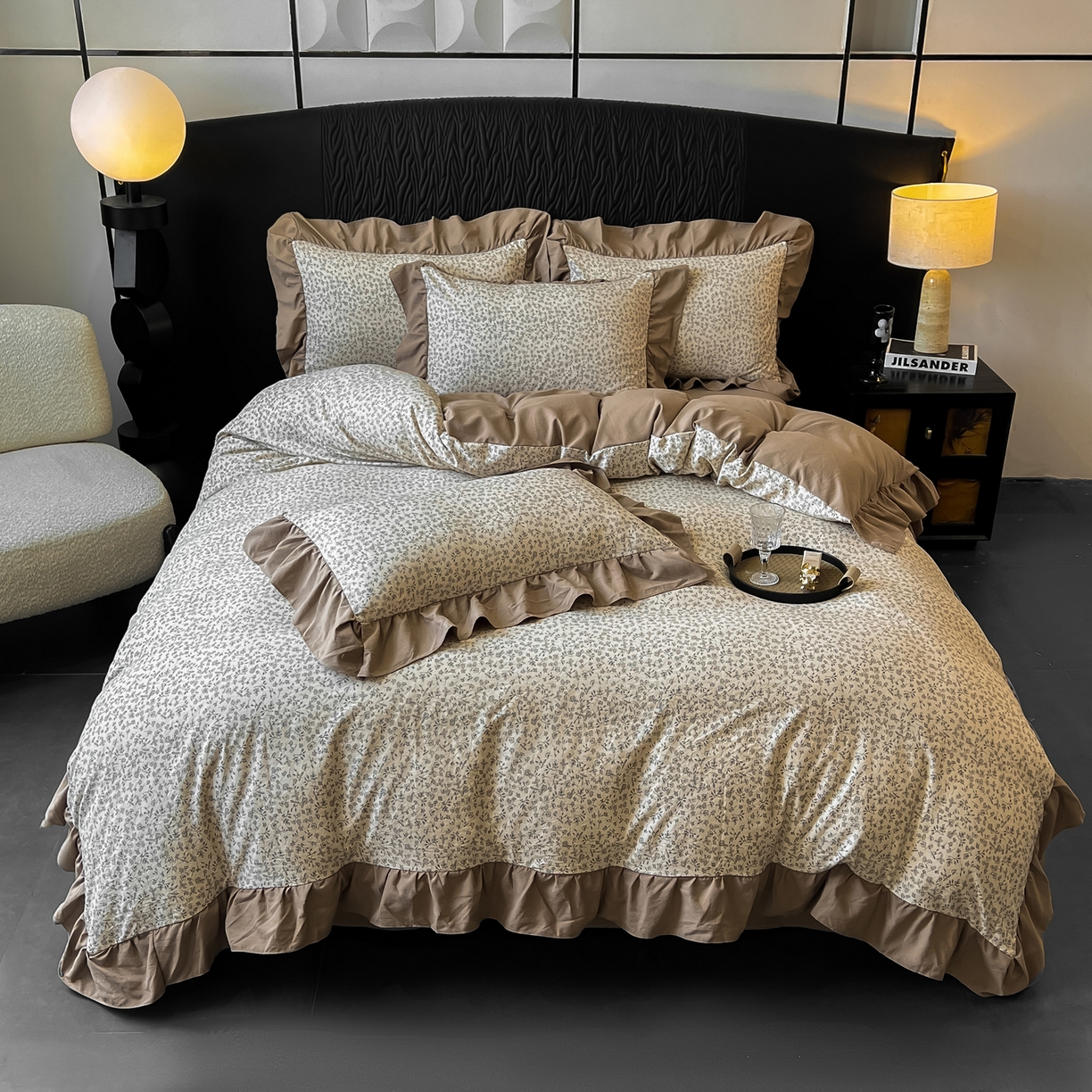 91家纺网 家纺一手货源 找家纺 豫见家纺 2025新款云感棉花边四件套 赫拉