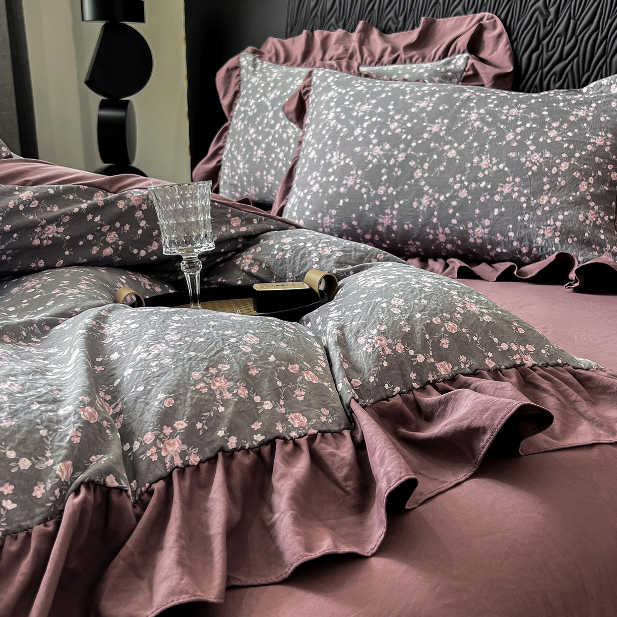 91家纺网 家纺一手货源 找家纺 豫见家纺 2025新款云感棉花边四件套 罗逸唯依