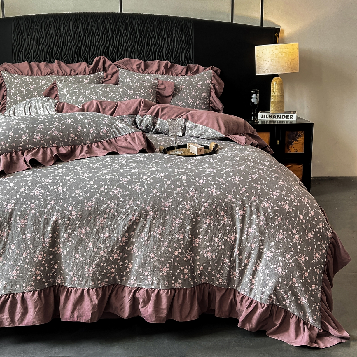 91家纺网 家纺一手货源 找家纺 豫见家纺 2025新款云感棉花边四件套 罗逸唯依