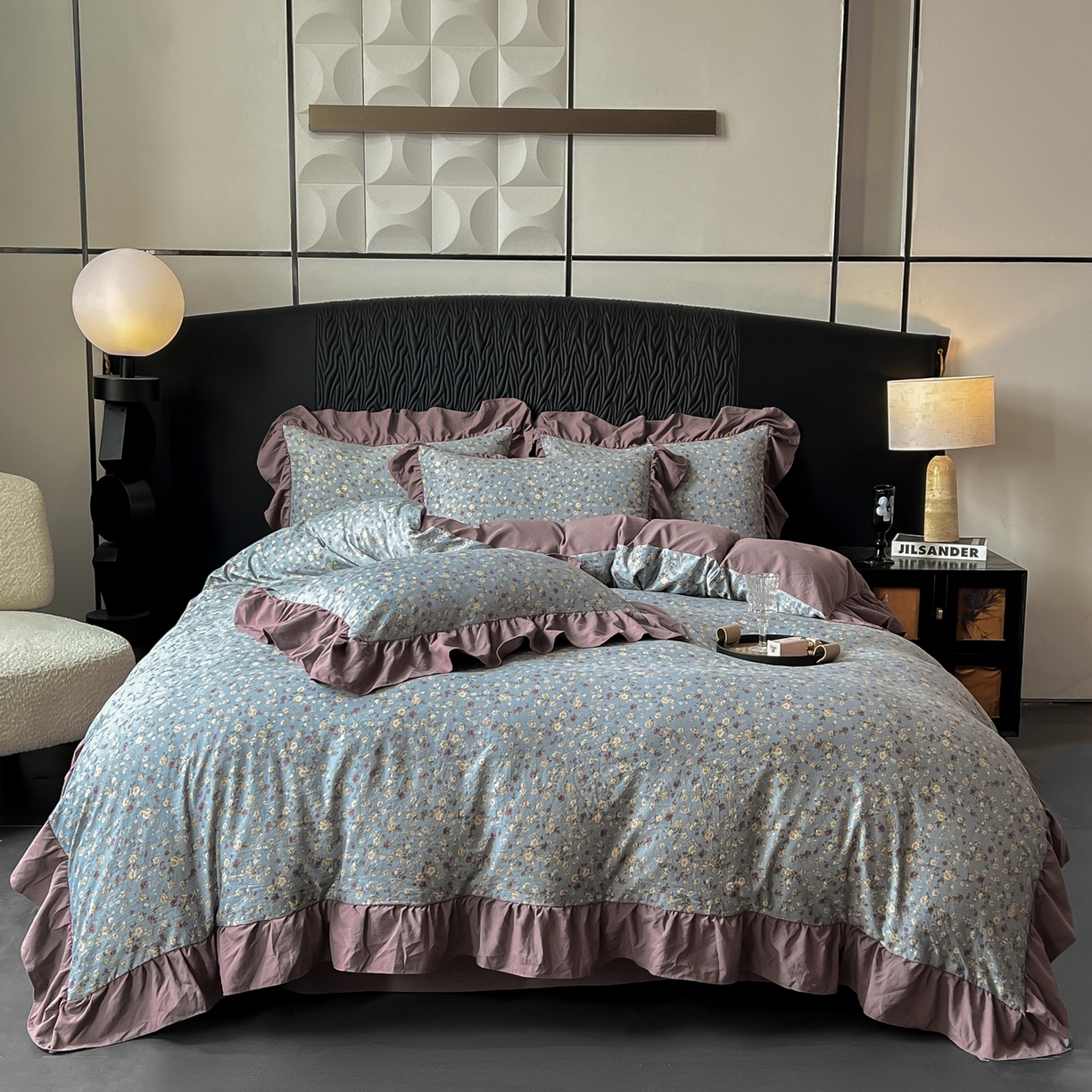 91家纺网 家纺一手货源 找家纺 （总）豫见家纺 2025新款云感棉花边四件套