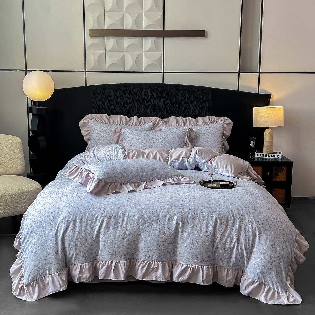 91家纺网 家纺一手货源 找家纺 （总）豫见家纺 2025新款云感棉花边四件套