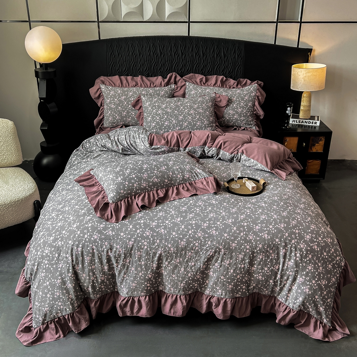 91家纺网 家纺一手货源 找家纺 豫见家纺 2025新款云感棉花边四件套 罗逸唯依