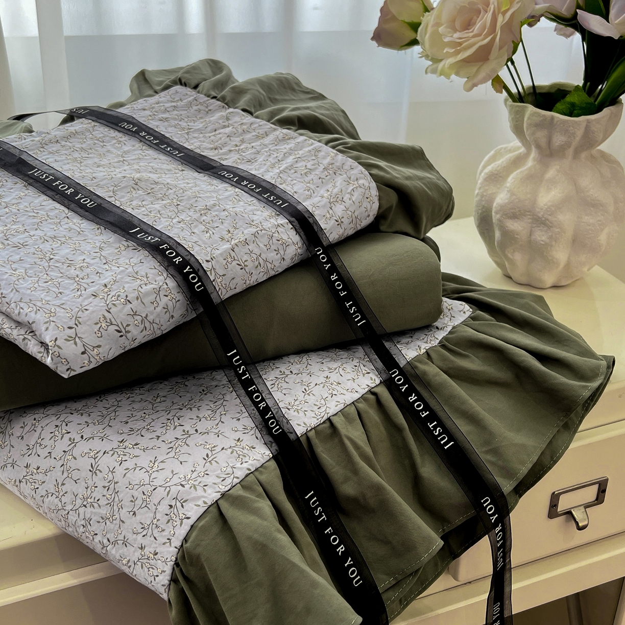 91家纺网 家纺一手货源 找家纺 豫见家纺 2025新款云感棉花边四件套 曼塔庄园