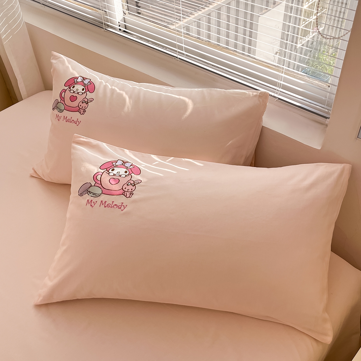 91家纺网 家纺一手货源 找家纺 （总）蓝邻家纺 2025年新款全棉纯棉云柔棉三丽鸥刺绣四件套系列