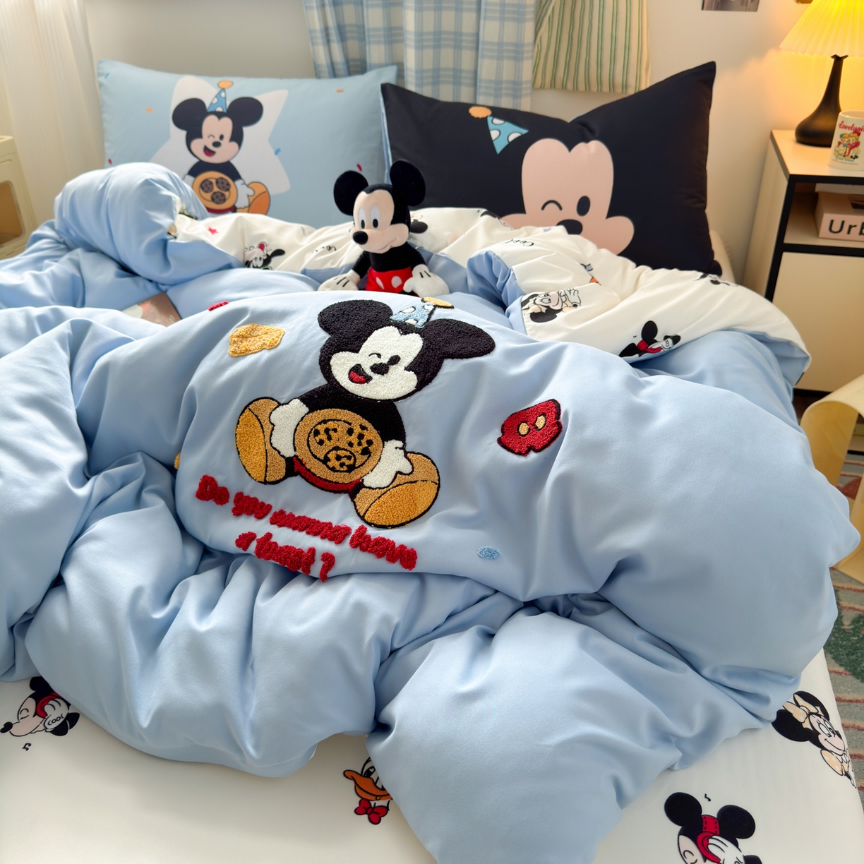 91家纺网 家纺一手货源 找家纺 一霖家纺 2025新款高克重云朵棉毛巾绣印绣四件套-小清新-第四波小清新系列 饼干奇奇