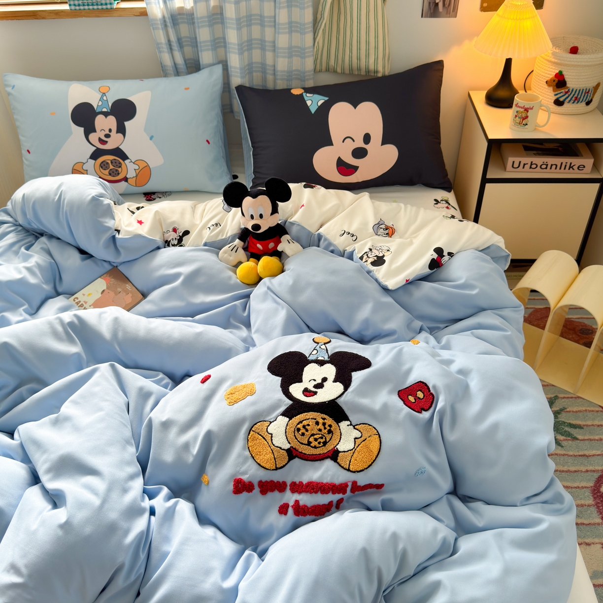 91家纺网 家纺一手货源 找家纺 一霖家纺 2025新款高克重云朵棉毛巾绣印绣四件套-小清新-第四波小清新系列 饼干奇奇