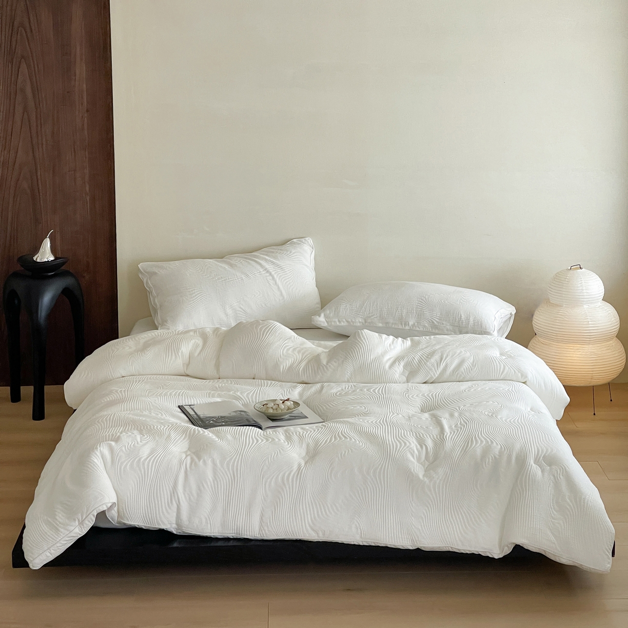 91家纺网 家纺一手货源 找家纺 （总）一加一 2025新款全棉大提花艾阳绒立体抗菌被子被芯