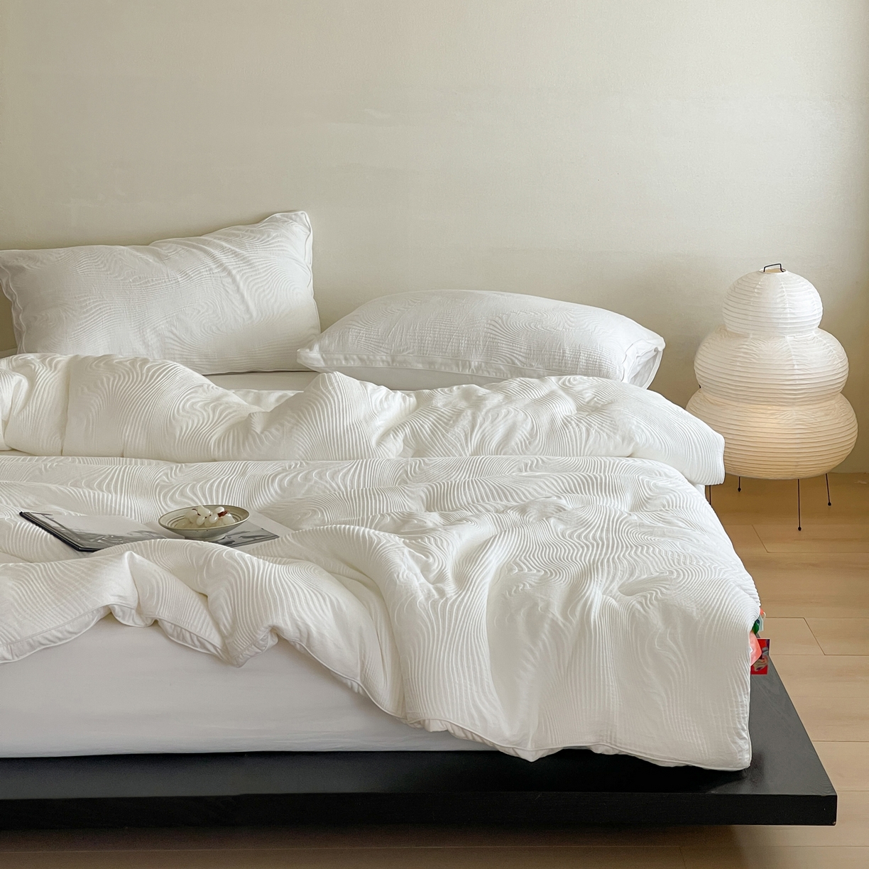 91家纺网 家纺一手货源 找家纺 （总）一加一 2025新款全棉大提花艾阳绒立体抗菌被子被芯