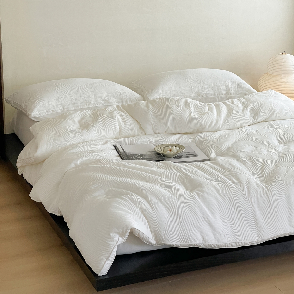 91家纺网 家纺一手货源 找家纺 （总）一加一 2025新款全棉大提花艾阳绒立体抗菌被子被芯