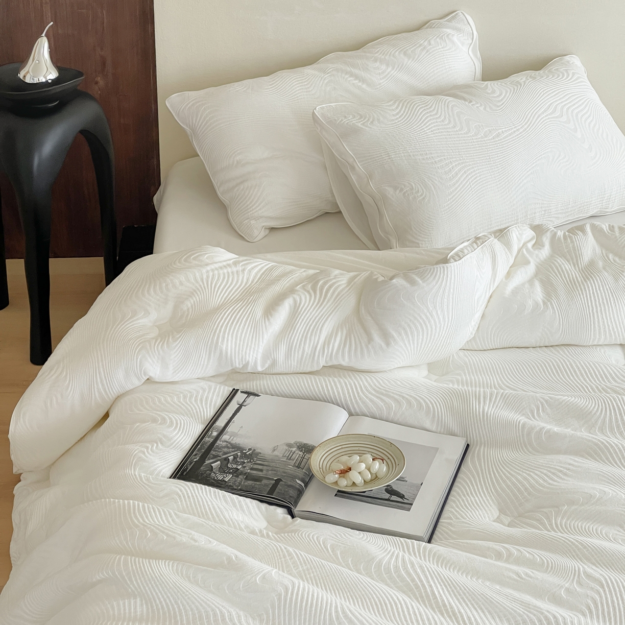 91家纺网 家纺一手货源 找家纺 （总）一加一 2025新款全棉大提花艾阳绒立体抗菌被子被芯