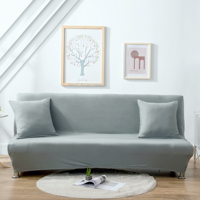 91家纺网 家纺一手货源 找家纺 （总）壹零特色家纺 2025新款纯色沙发床套 弹力素色无扶手沙发套 沙发长防尘套子