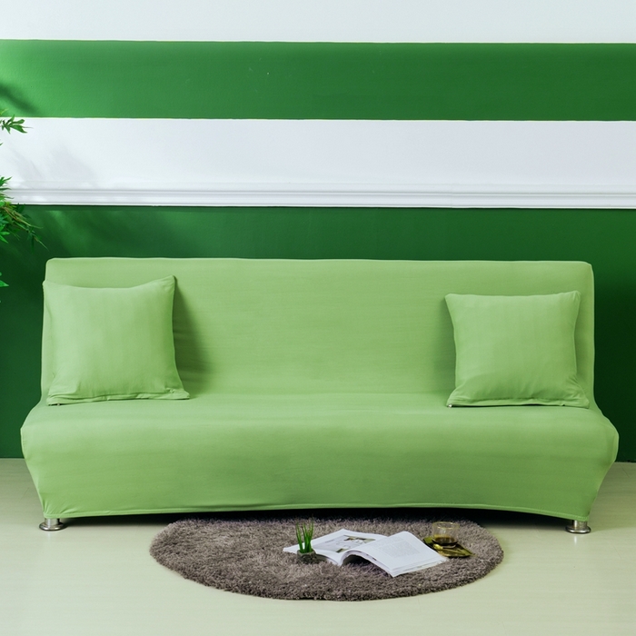 91家纺网 家纺一手货源 找家纺 （总）壹零特色家纺 2025新款纯色沙发床套 弹力素色无扶手沙发套 沙发长防尘套子