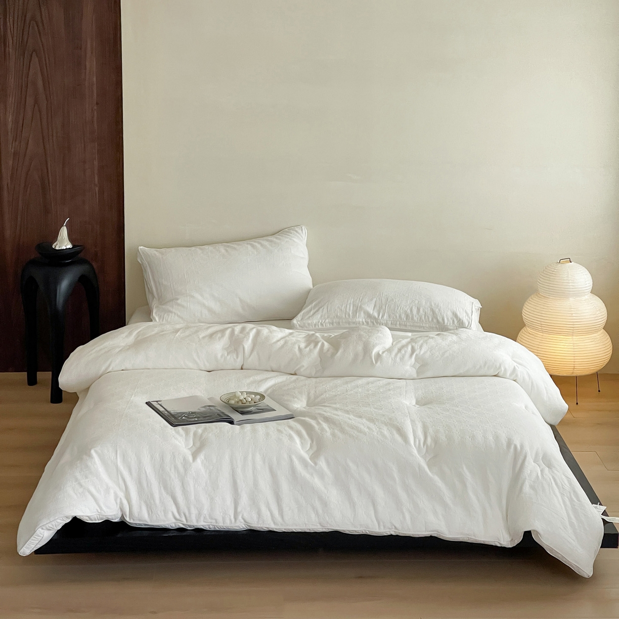 91家纺网 家纺一手货源 找家纺 （总）一加一 2025新款全棉大提花55%大豆立体抗菌被子被芯