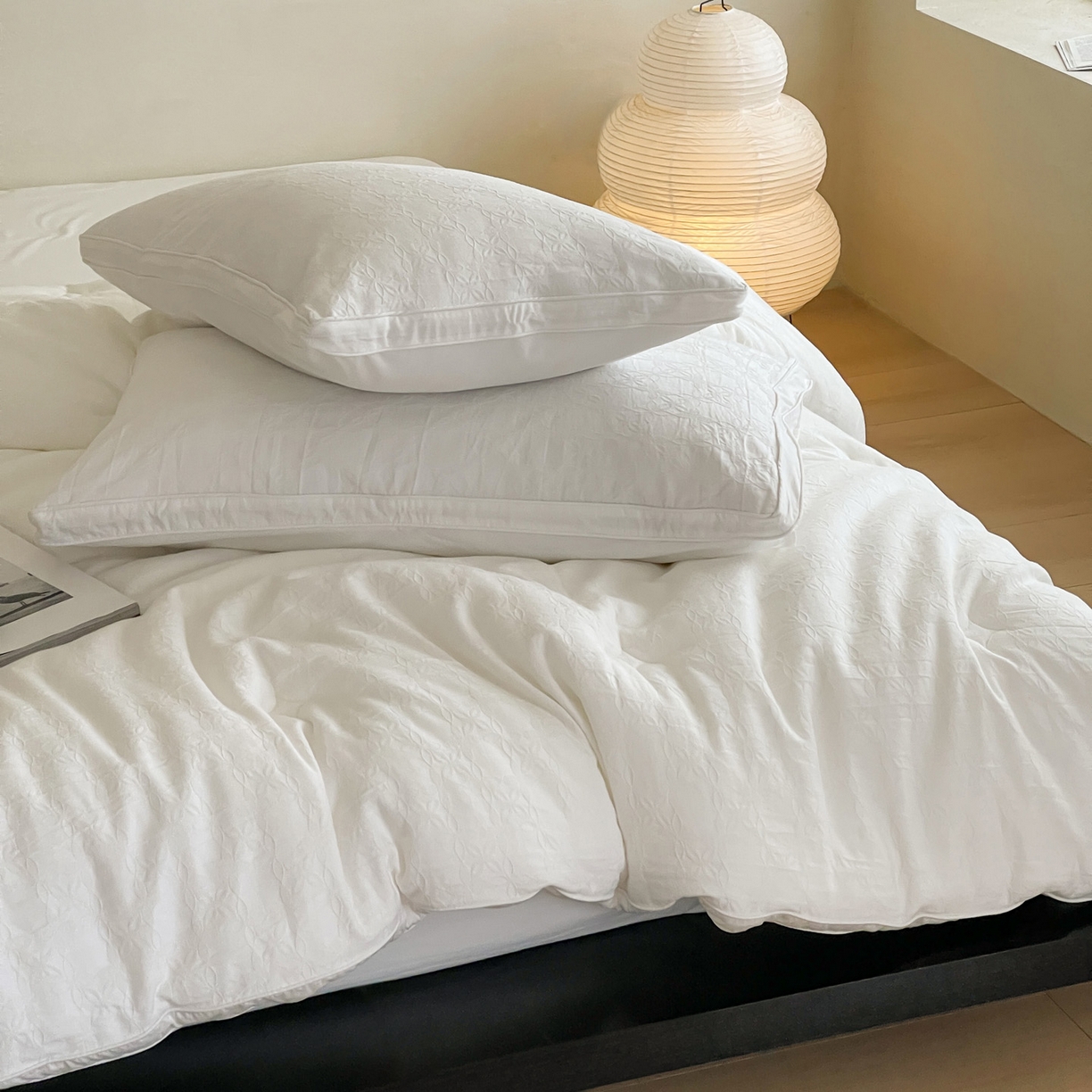 91家纺网 家纺一手货源 找家纺 （总）一加一 2025新款全棉大提花55%大豆立体抗菌被子被芯