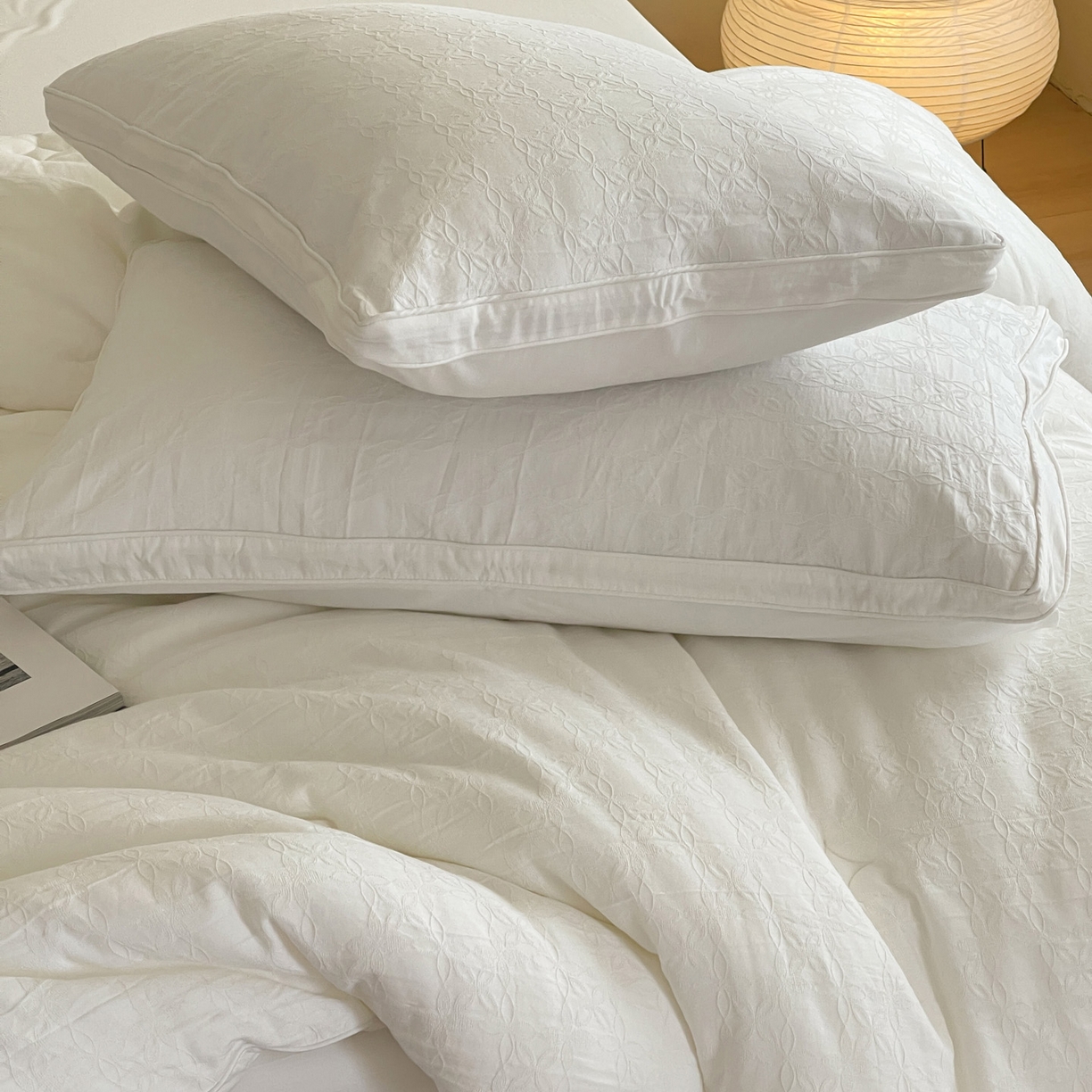 91家纺网 家纺一手货源 找家纺 （总）一加一 2025新款全棉大提花55%大豆立体抗菌被子被芯