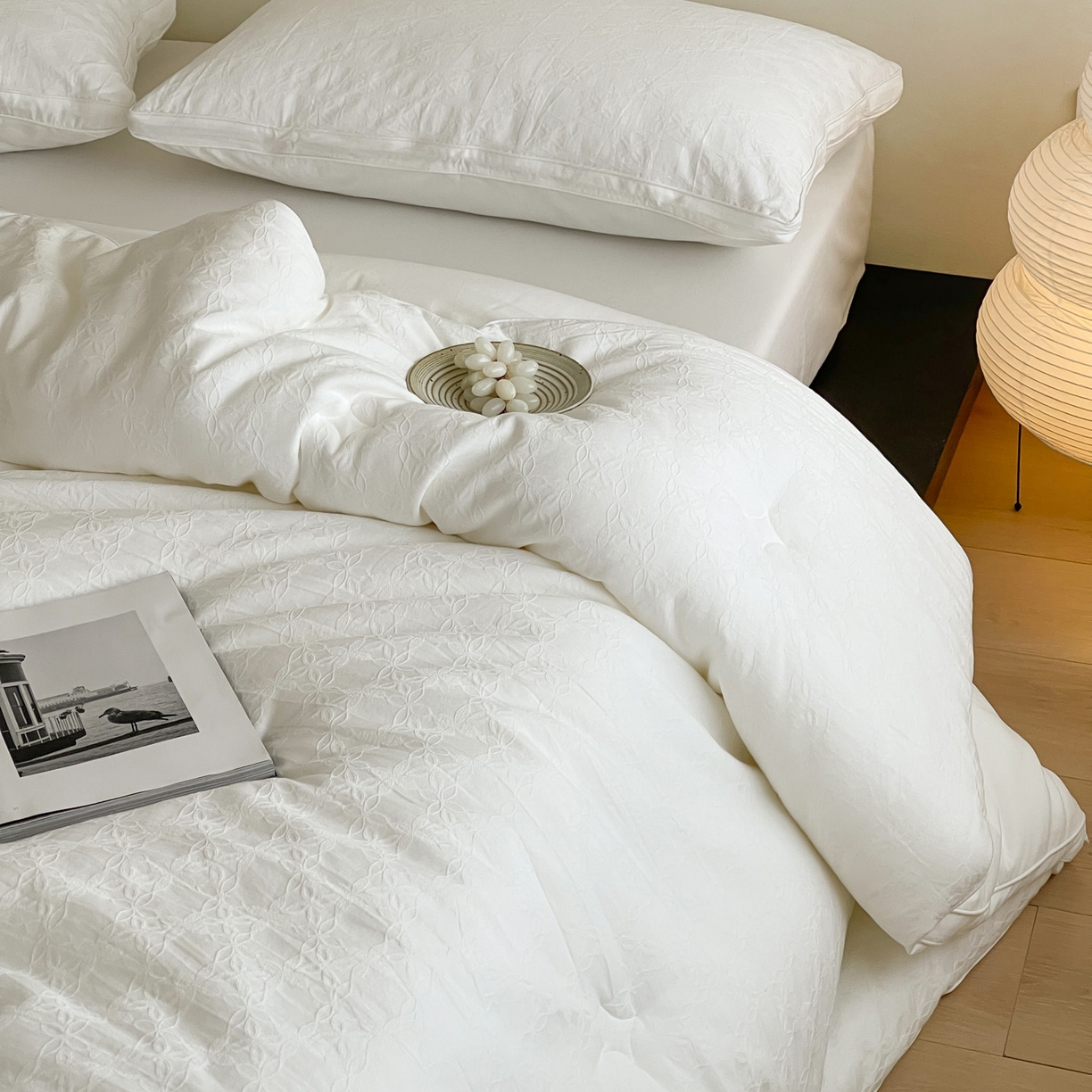 91家纺网 家纺一手货源 找家纺 （总）一加一 2025新款全棉大提花55%大豆立体抗菌被子被芯