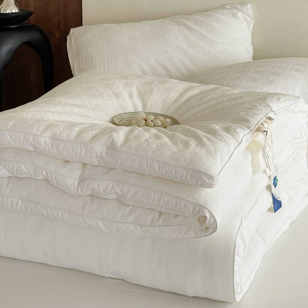 91家纺网 家纺一手货源 找家纺 （总）一加一 2025新款全棉大提花55%大豆立体抗菌被子被芯