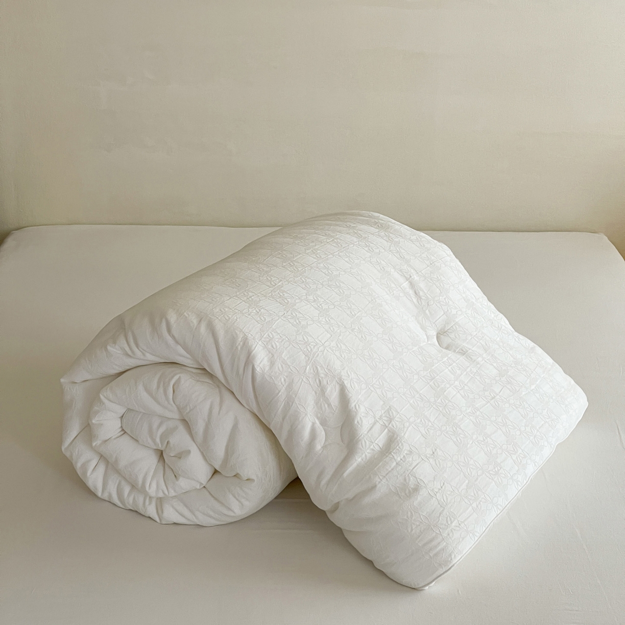 91家纺网 家纺一手货源 找家纺 （总）一加一 2025新款全棉大提花55%大豆立体抗菌被子被芯