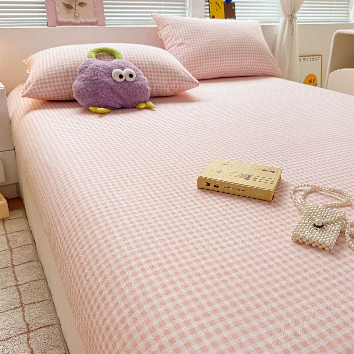 91家纺网 家纺一手货源 找家纺 名兮家居 2025新款亲肤舒适全棉纯棉磨毛印花床笠单床笠单品床笠单件床笠 柔格时光