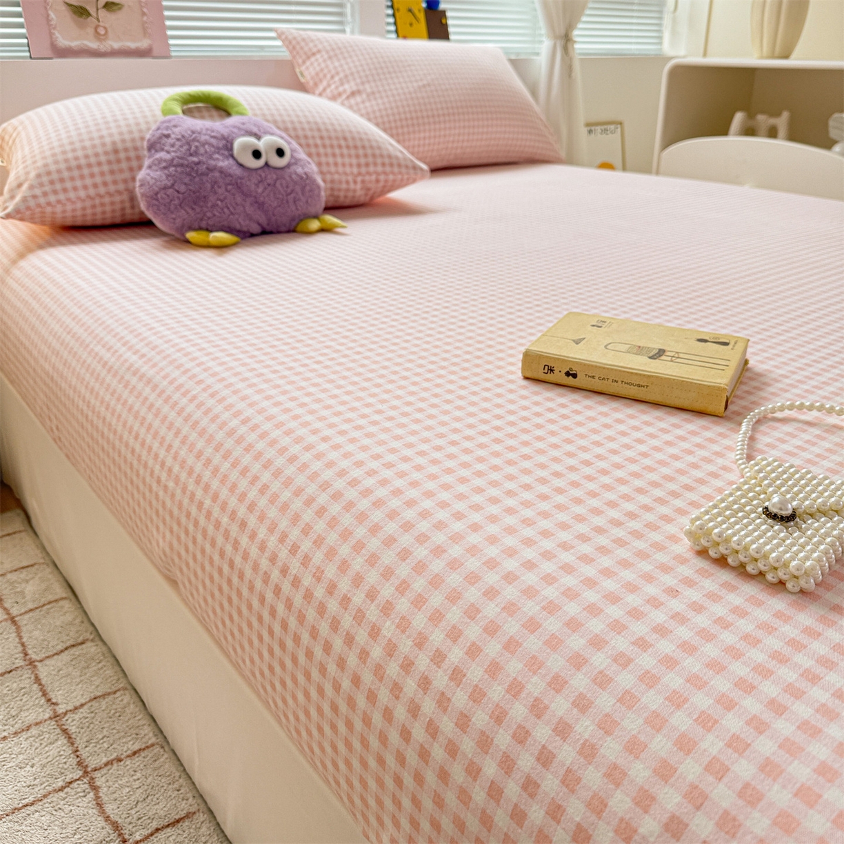 91家纺网 家纺一手货源 找家纺 名兮家居 2025新款亲肤舒适全棉纯棉磨毛印花床笠单床笠单品床笠单件床笠 柔格时光