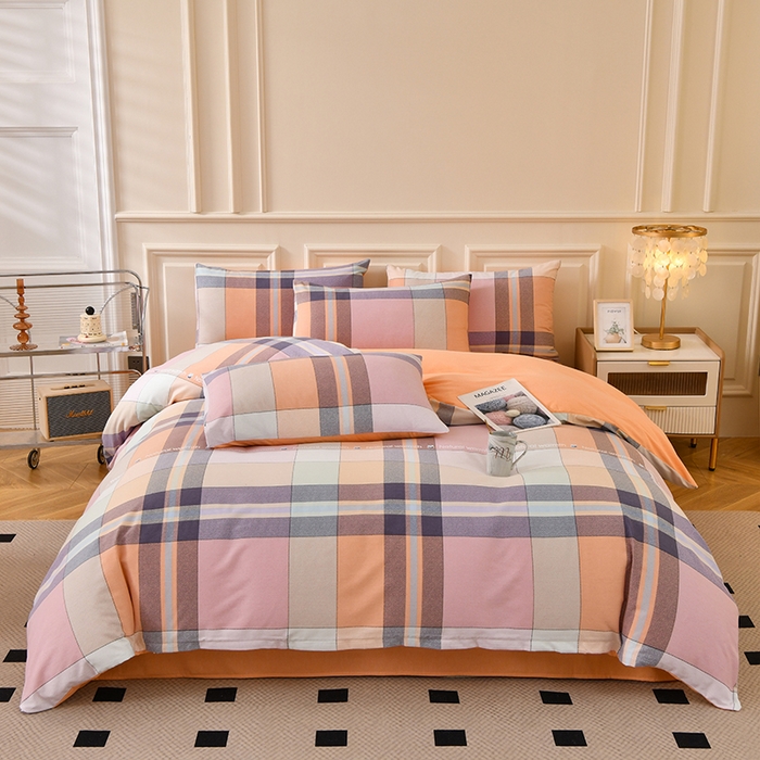 91家纺网 家纺一手货源 找家纺 （总）宇彬家纺 2025直播热新款秋冬全棉精梳生态原棉印花加厚磨毛轻奢铂金单被套