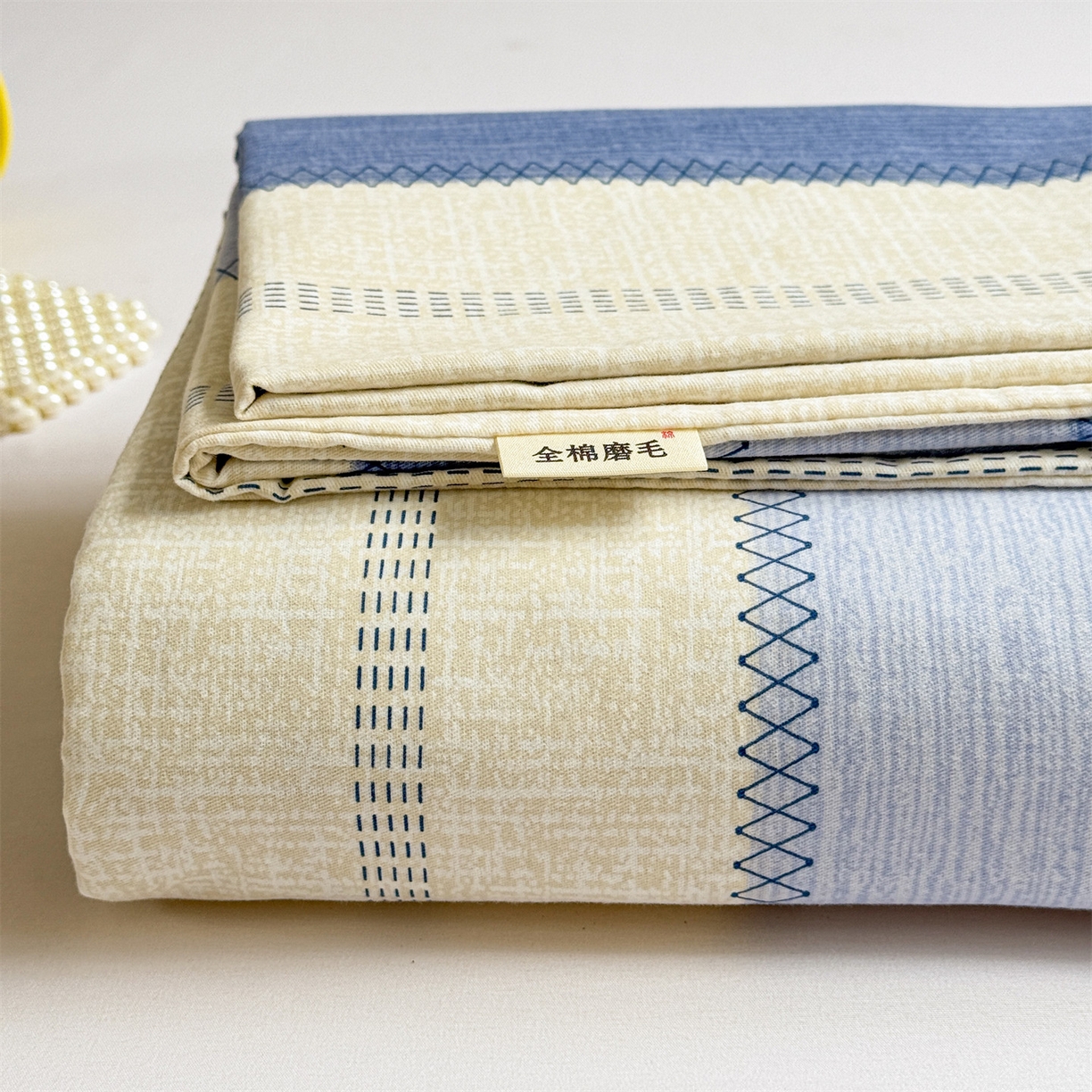 91家纺网 家纺一手货源 找家纺 名兮家居 2025新款亲肤舒适全棉纯棉磨毛印花床笠单床笠单品床笠单件床笠 简条