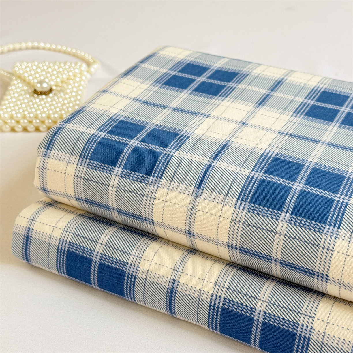 91家纺网 家纺一手货源 找家纺 名兮家居 2025新款亲肤舒适全棉纯棉磨毛印花床笠单床笠单品床笠单件床笠 蓝白格语