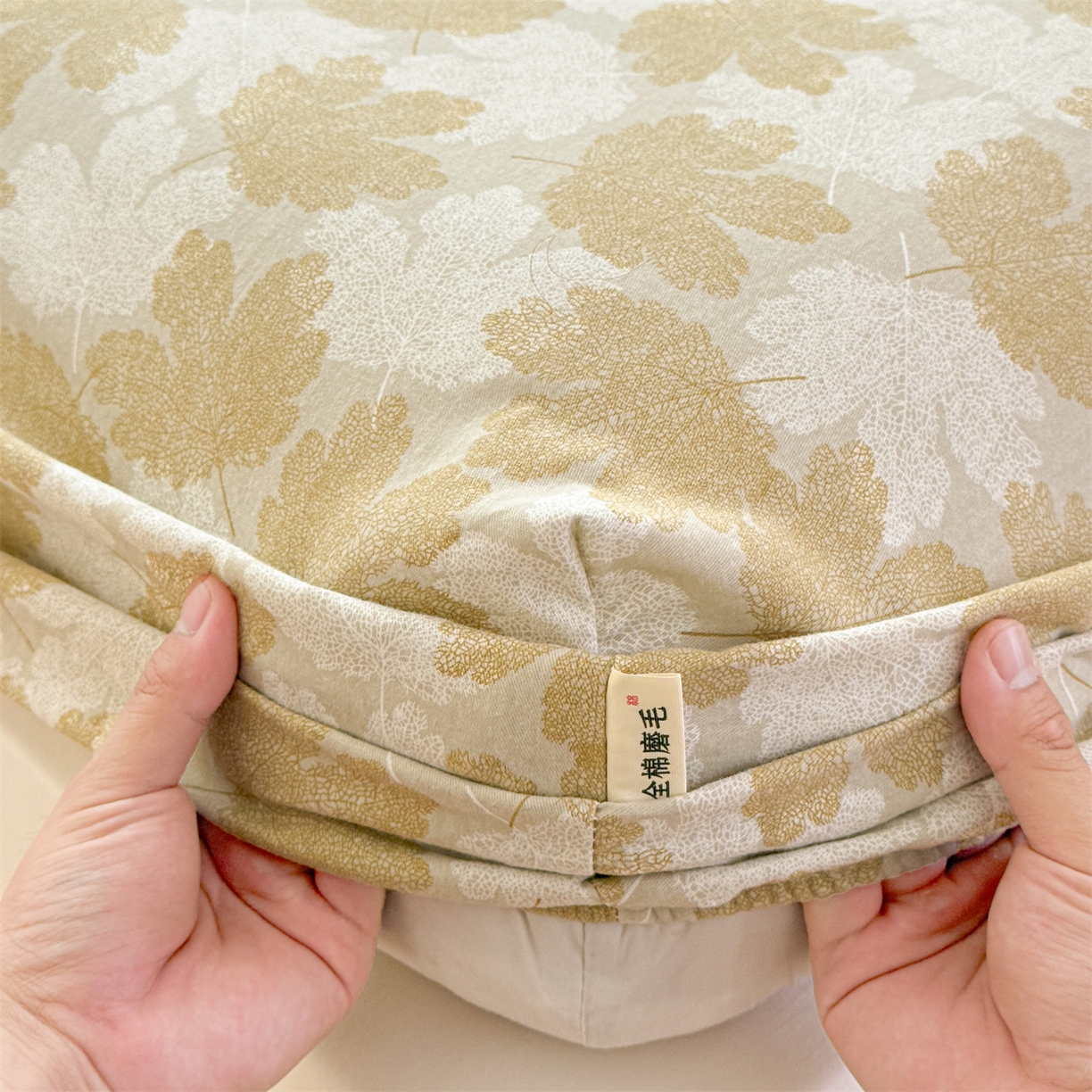 91家纺网 家纺一手货源 找家纺 名兮家居 2025新款亲肤舒适全棉纯棉磨毛印花床笠单床笠单品床笠单件床笠 一叶知秋