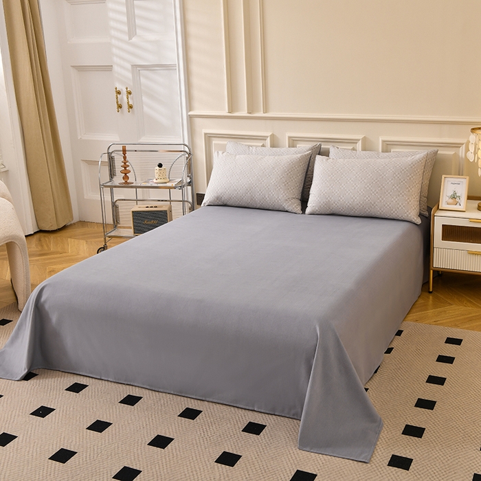 91家纺网 家纺一手货源 找家纺 宇彬家纺 2025直播热新款秋冬全棉精梳生态原棉印花加厚磨毛轻奢铂金单被套 艾维（桔）