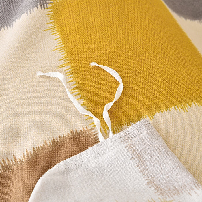 91家纺网 家纺一手货源 找家纺 宇彬家纺 2025直播热新款秋冬全棉精梳生态原棉印花加厚磨毛轻奢铂金单被套 都市节拍(桔)