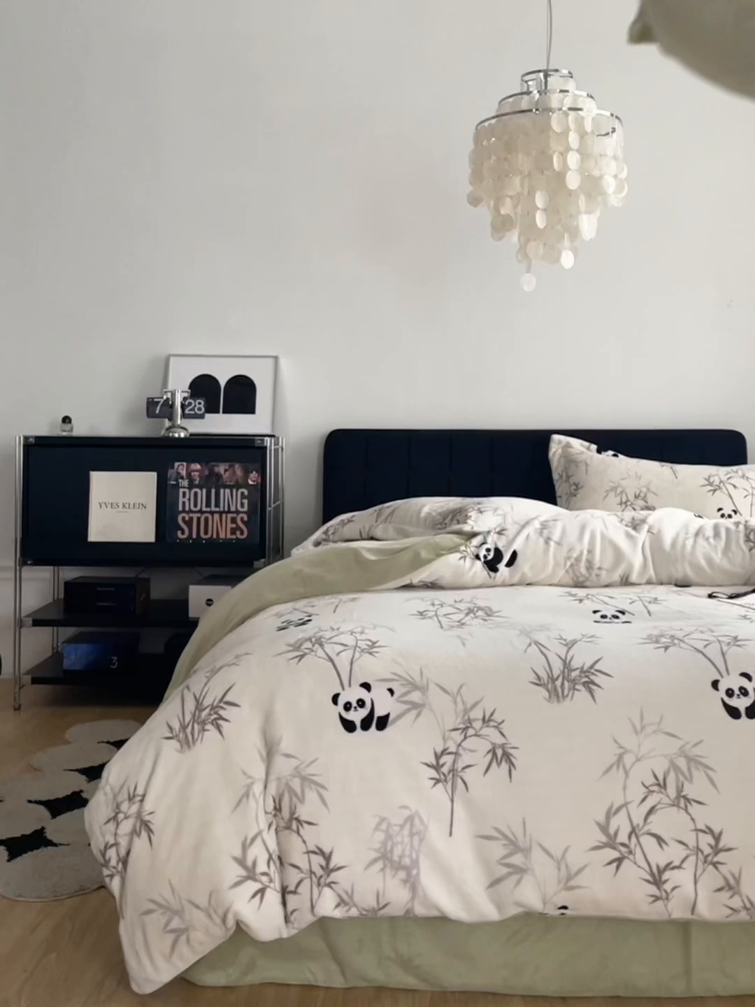 91家纺网 家纺一手货源 找家纺 千朵森 2025新款网红印花牛奶绒四件套-熊猫系列-风格二 熊猫-子初