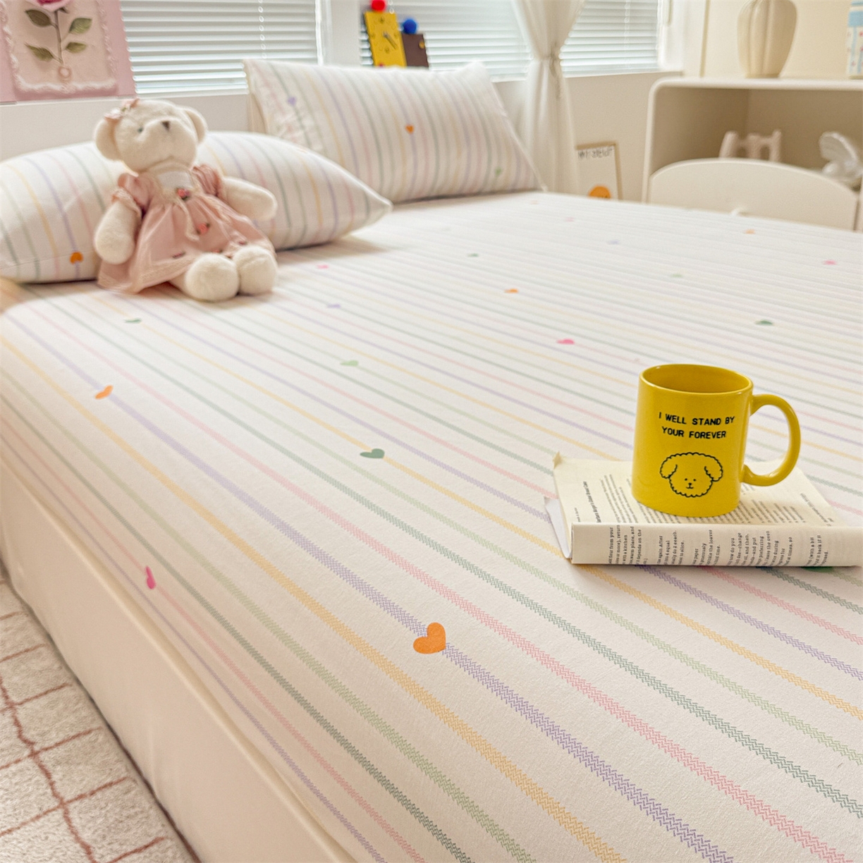 91家纺网 家纺一手货源 找家纺 （总）名兮家居 2025新款亲肤舒适全棉纯棉磨毛印花床笠单床笠单品床笠单件床笠