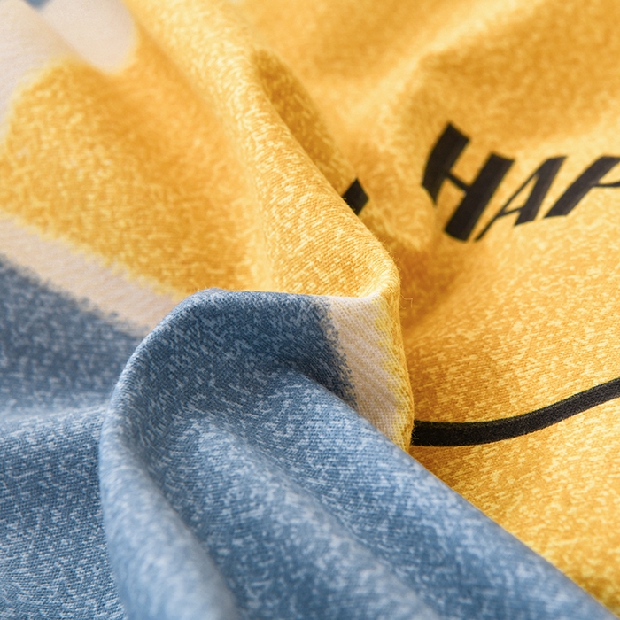 91家纺网 家纺一手货源 找家纺 宇彬家纺 2025直播热新款秋冬全棉精梳生态原棉印花加厚磨毛轻奢铂金单被套 快乐青春（兰）