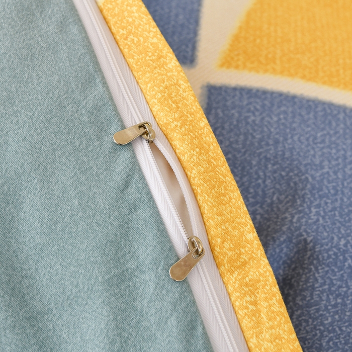 91家纺网 家纺一手货源 找家纺 宇彬家纺 2025直播热新款秋冬全棉精梳生态原棉印花加厚磨毛轻奢铂金单被套 快乐青春（兰）