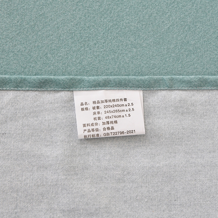 91家纺网 家纺一手货源 找家纺 宇彬家纺 2025直播热新款秋冬全棉精梳生态原棉印花加厚磨毛轻奢铂金单被套 快乐青春（兰）