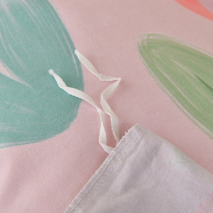 91家纺网 家纺一手货源 找家纺 宇彬家纺 2025直播热新款秋冬全棉精梳生态原棉印花加厚磨毛轻奢铂金单被套 兰黛（粉）