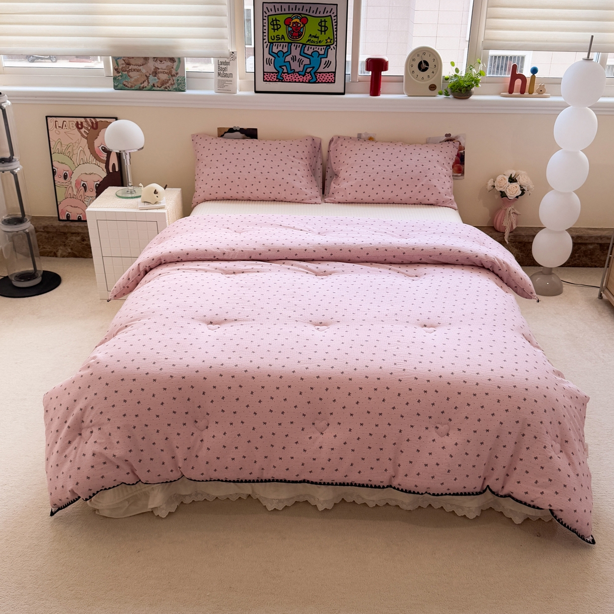 91家纺网 家纺一手货源 找家纺 （总）一加一 2025新款贝壳边抗菌大豆被子被芯