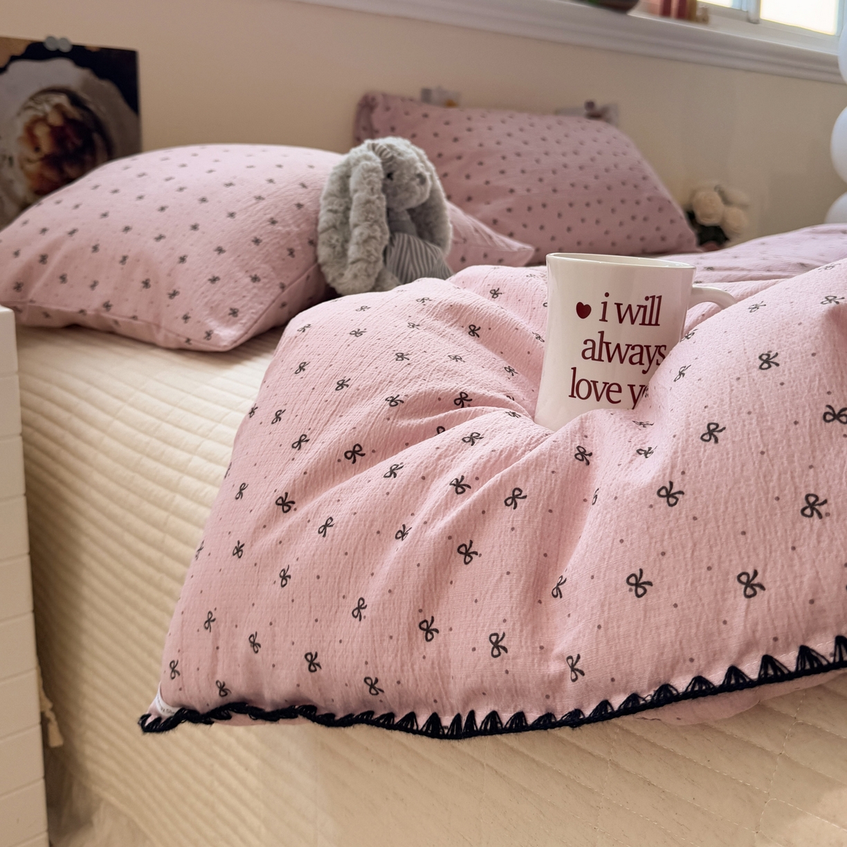 91家纺网 家纺一手货源 找家纺 （总）一加一 2025新款贝壳边抗菌大豆被子被芯