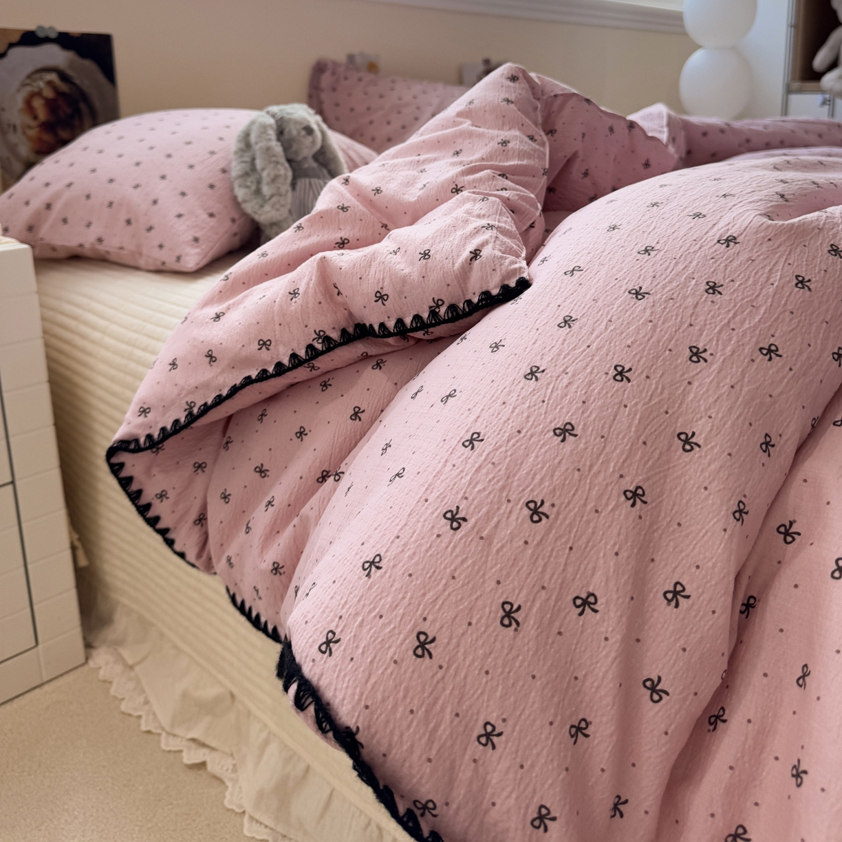 91家纺网 家纺一手货源 找家纺 （总）一加一 2025新款贝壳边抗菌大豆被子被芯