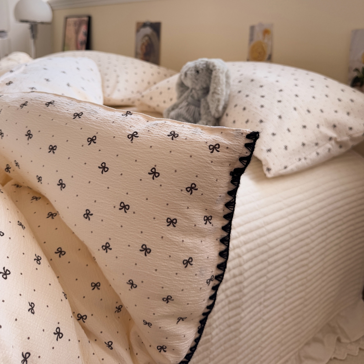 91家纺网 家纺一手货源 找家纺 一加一 2025新款贝壳边抗菌大豆被子被芯 奶油可可-咖